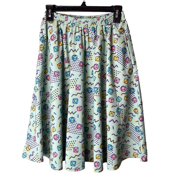 Paolas Pixels 90s Dice Skater Skirt D&D - Size M - Picture 1 of 7